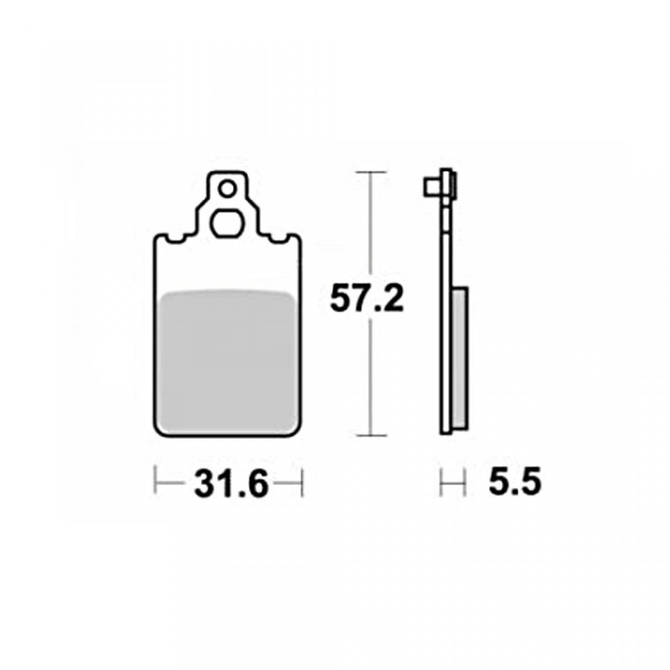 Plaquette de frein Ferodo pour Scooter Piaggio 50 Quartz 1992-96 NSP1T AV 07009