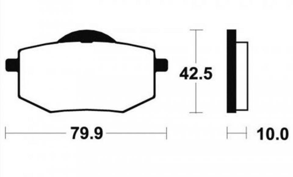 Plaquette de frein Brembo pour Moto Yamaha 250 XV Virago 1989 à 1994 AV / 07YA19.09 Neuf