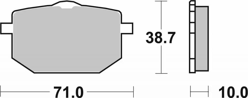 Plaquette de frein Brembo pour Moto Moto Guzzi 750 Ntx 1990 à 1993 AV Neuf