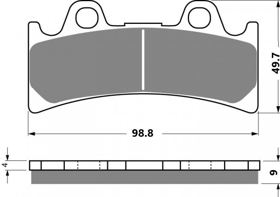 Plaquette de frein Brembo pour moto Triumph 900 Daytona AVG AVD 07YA32.08