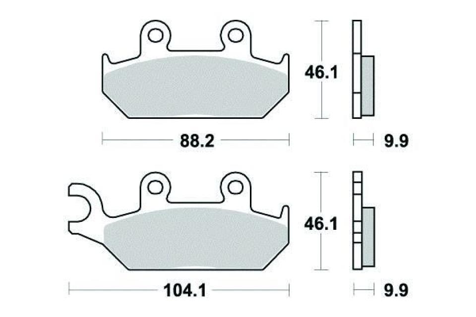Plaquette de frein Brembo pour moto Yamaha 350 XT 1991 AV Neuf