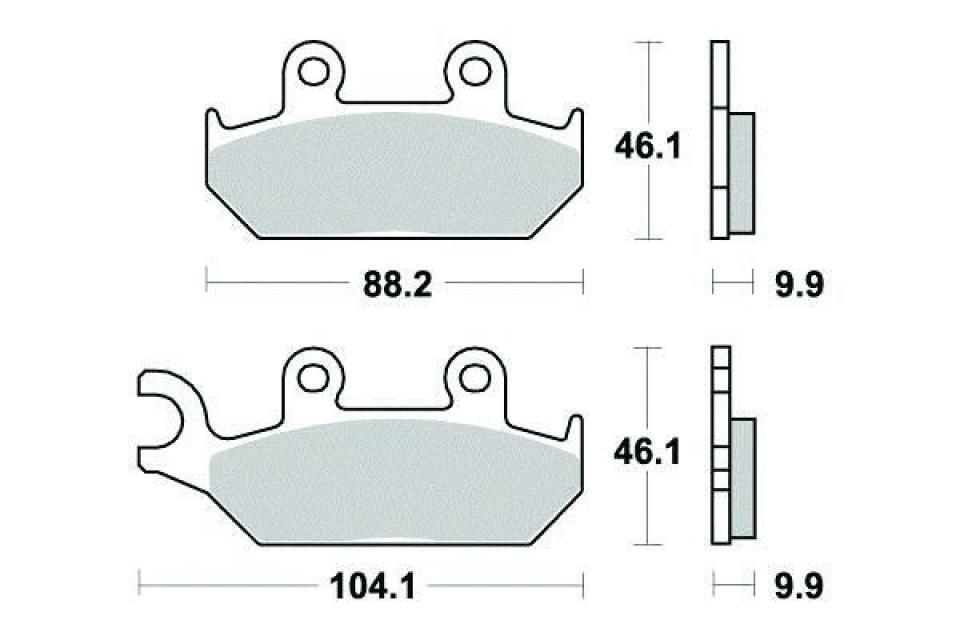 Plaquette de frein Brembo pour moto Yamaha 500 XTE 1990 à 1996 AV Neuf