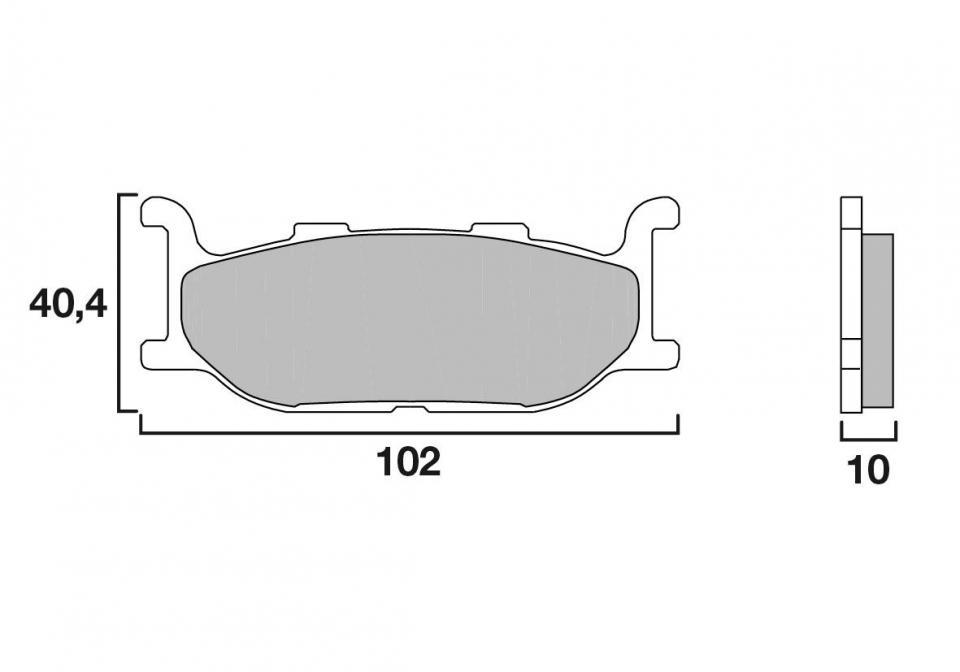 Plaquette de frein Brembo pour Moto Yamaha 600 XJ Diversion 1991 à 1997 07YA27.09 / AV Neuf