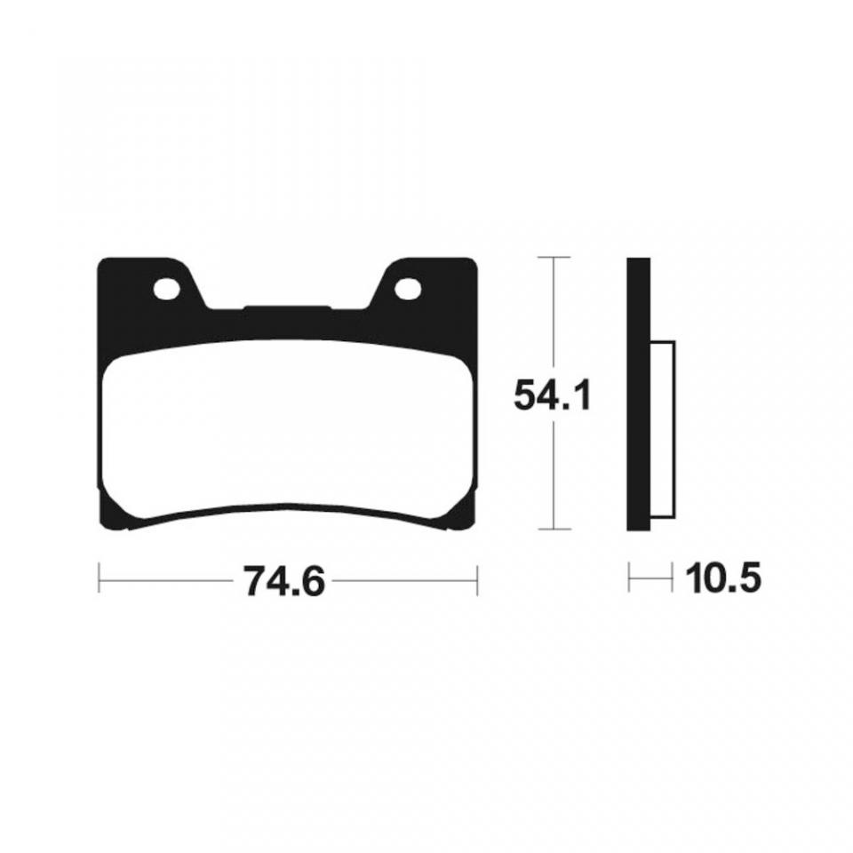 Plaquette de frein Brembo pour Moto Yamaha 1200 V-Max 1993 à 2003 AVG / AVD / 07YA26.09 Neuf