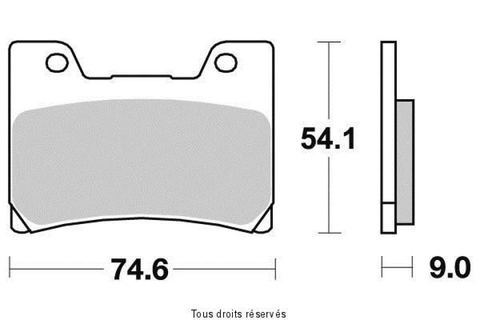 Plaquette de frein Brembo pour Moto Yamaha 1200 Xvz Venture Royal 1984 à 1985 AVG / AVD / AR Neuf