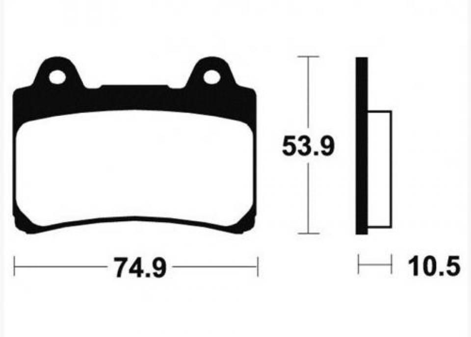 Plaquette de frein Brembo pour Moto Yamaha 600 FZR 1995 AV / 07YA26.RR / 4JH4 Neuf
