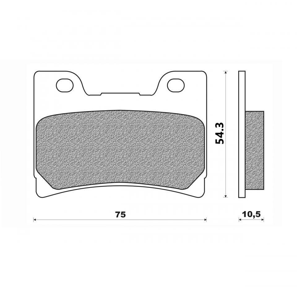 Plaquette de frein Brembo pour Moto Yamaha 400 SRX 1990 à 1996 AV Neuf