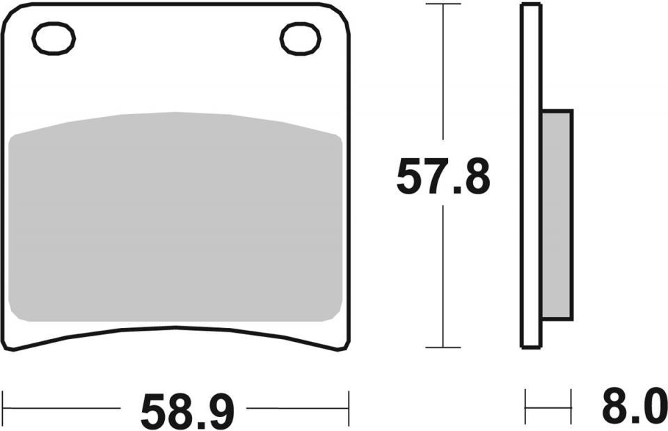 Plaquette de frein Brembo pour moto Suzuki 400 GSXF 1989 à 1992 AV Neuf