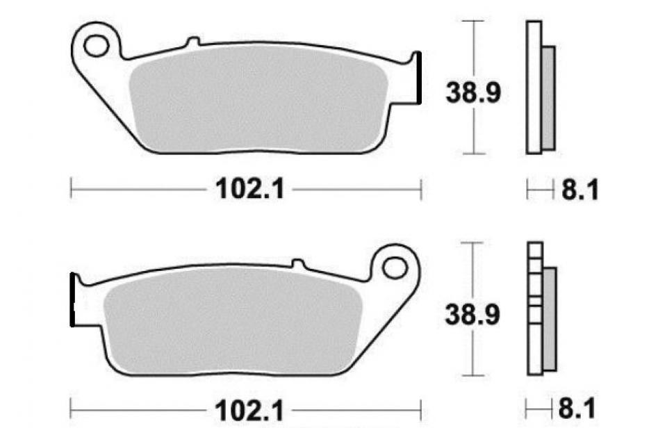 Plaquette de frein Brembo pour Moto Voxan 1000 Scrambler 2001 à 2005 AVG / AVD Neuf