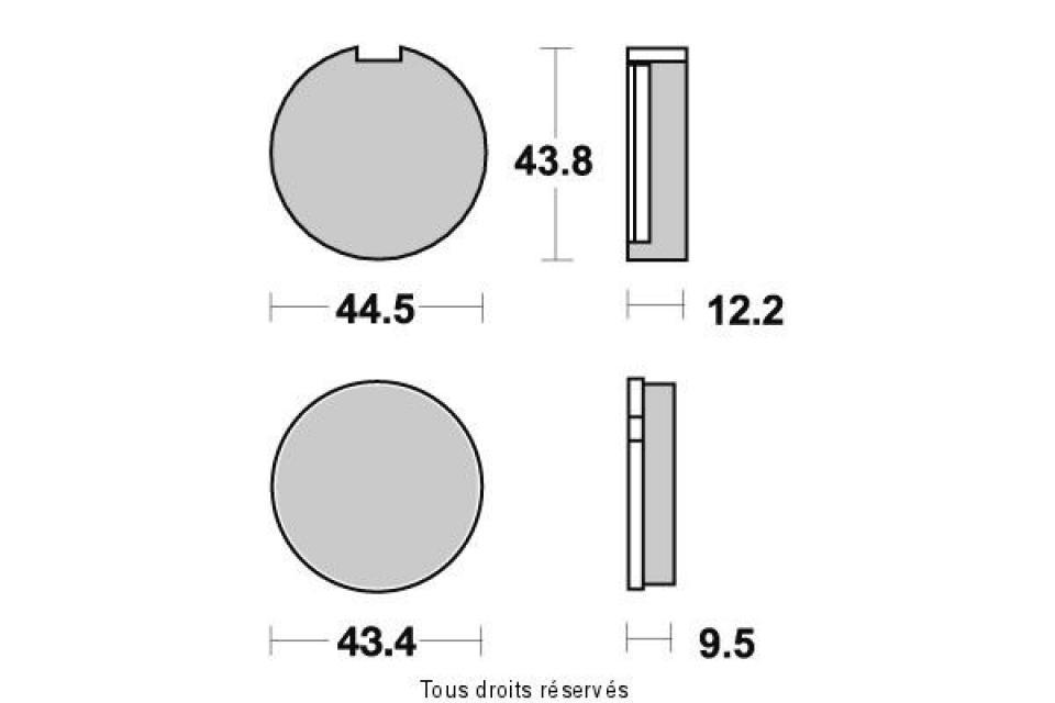 Plaquette de frein Brembo pour Moto Kawasaki 125 KH 1977 à 1981 AV Neuf