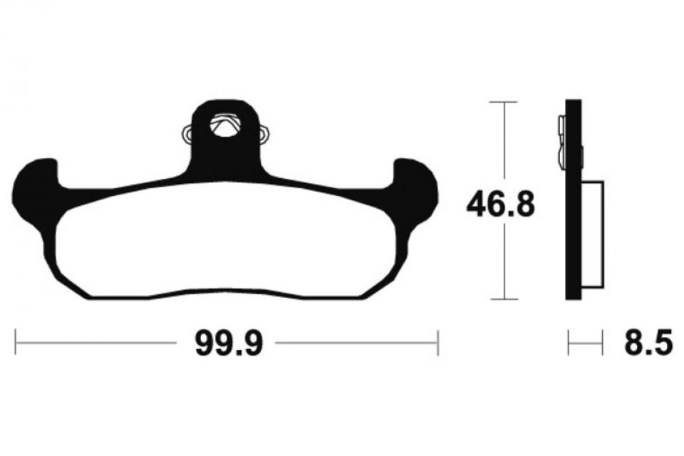 Plaquette de frein Brembo pour moto HM 50 CRE 1998 à 2002 AV Neuf