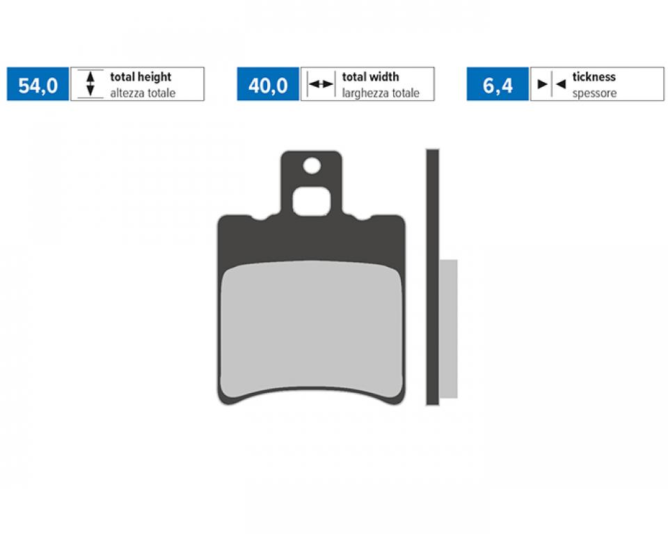 Plaquette de frein Polini pour Scooter MBK 50 Booster Spirit Après 1996 Neuf