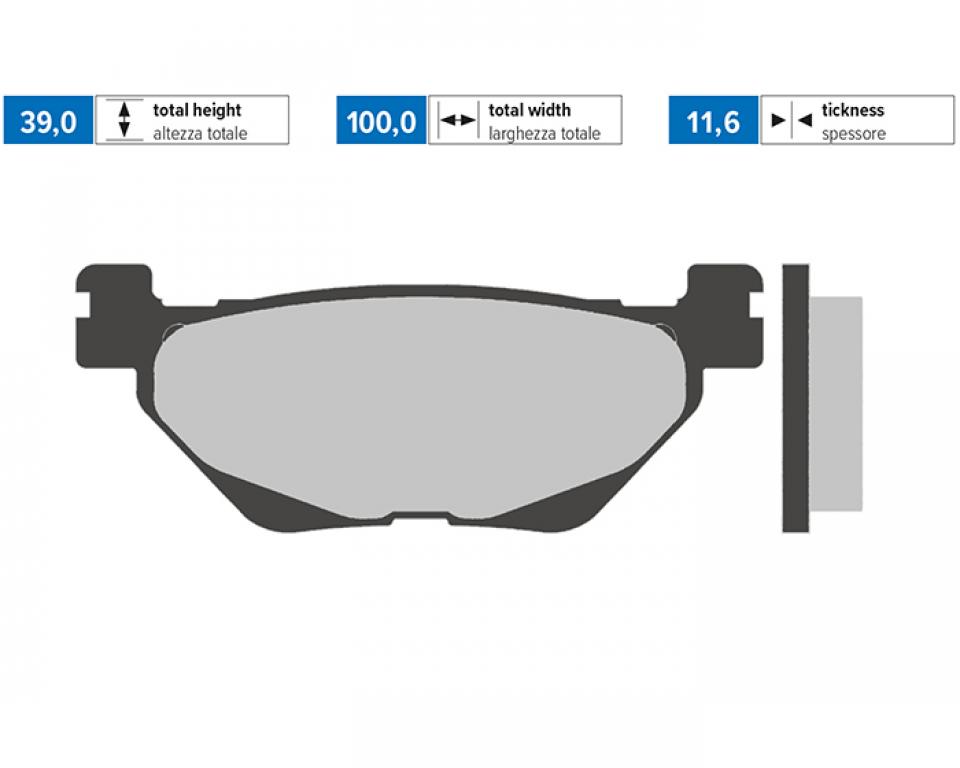 Plaquette de frein Polini pour Scooter Yamaha 530 T-Max 2012 à 2019 174.0258 Neuf