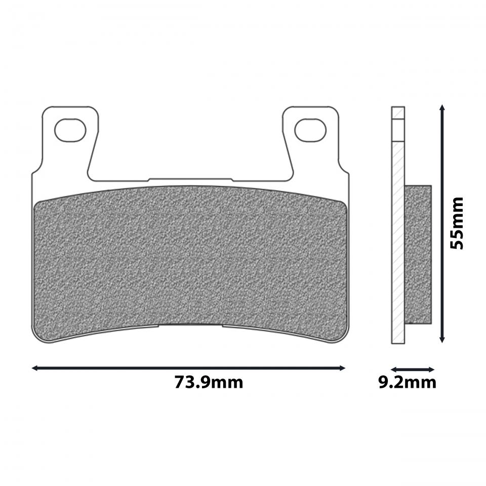 Plaquette de frein pour Harley Davidson FLFB FAT BOY