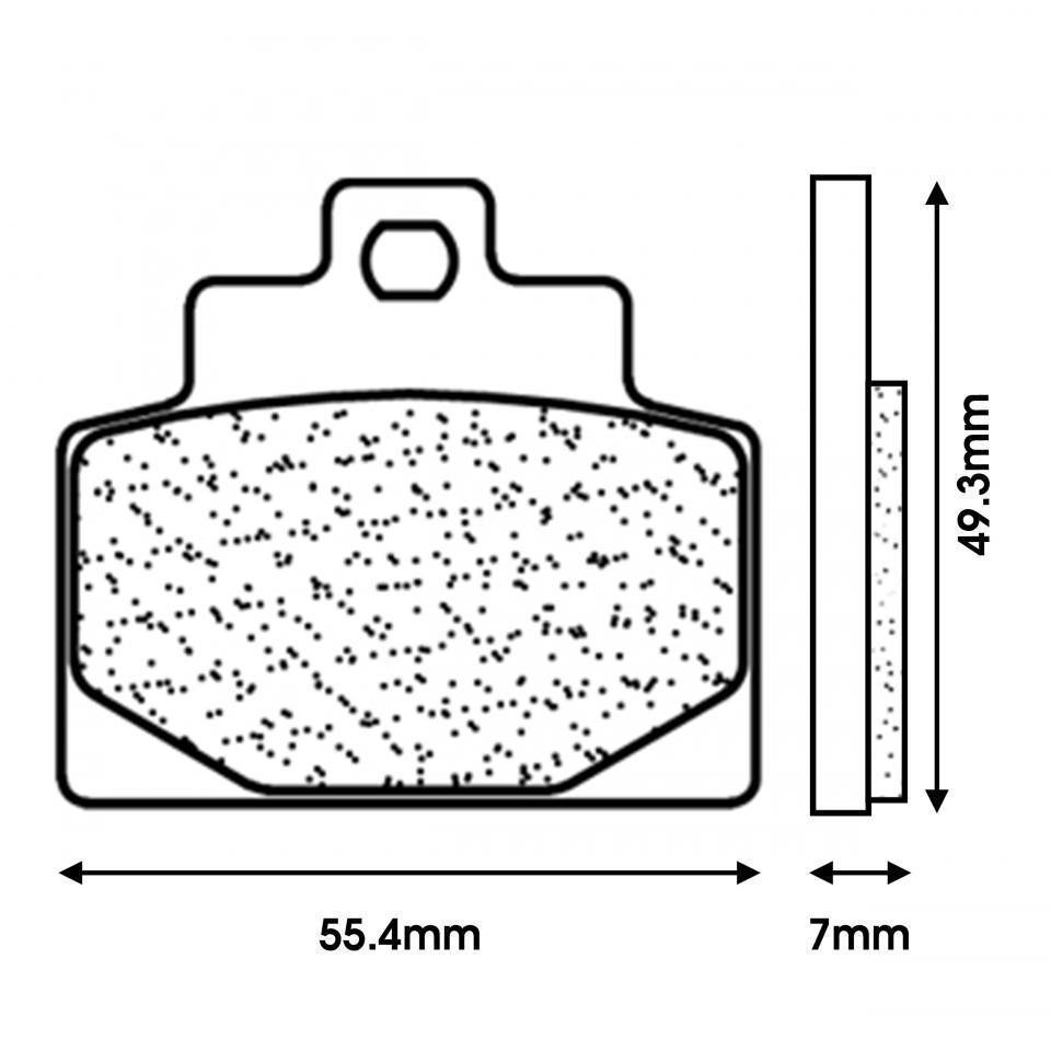 Plaquette de frein origine pour Scooter Piaggio 500 MP3 2015 à 2020 1C003813 SBS-SI-100HH 4546354 Neuf