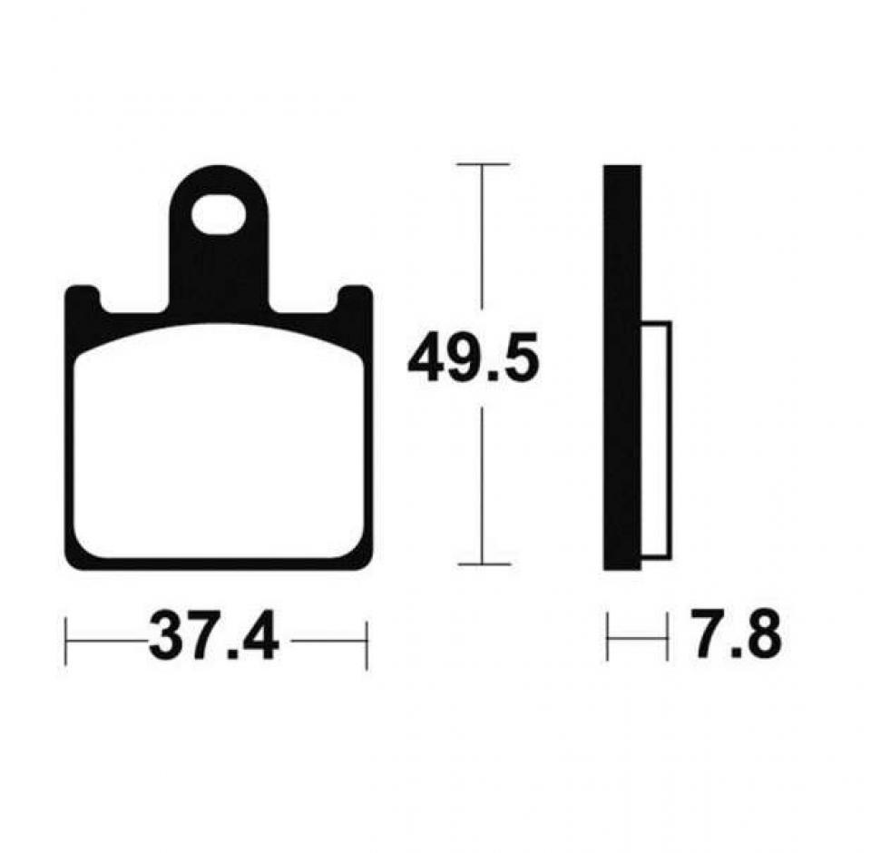 Plaquette de frein Tecnium pour moto Kawasaki 600 ZX6R 2007-2011 MF338 / avant Neuf