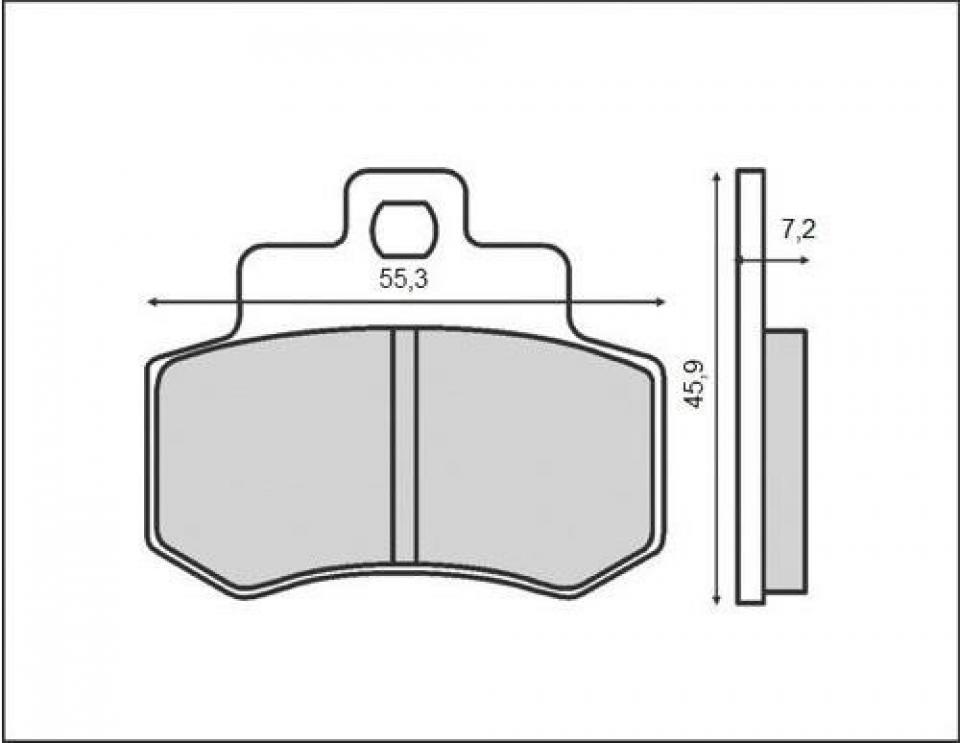 Plaquette de frein pour  