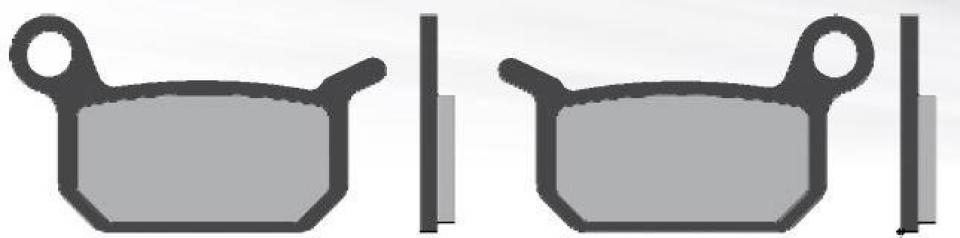 Plaquette de frein pour  