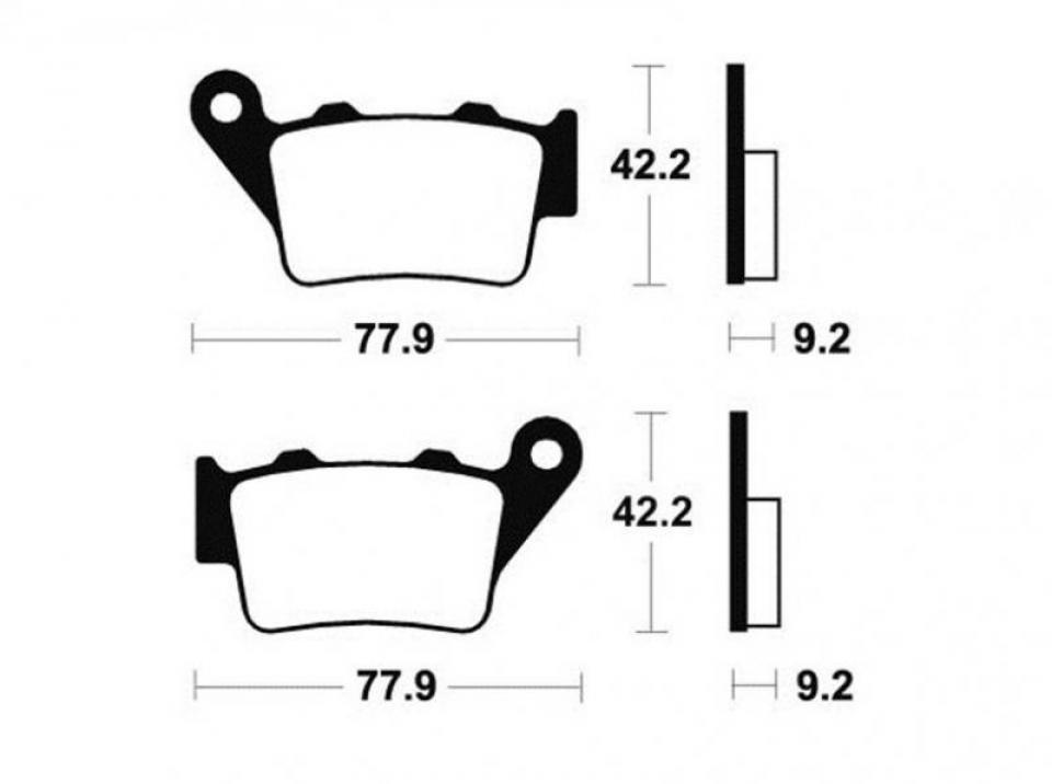 Plaquette de frein Tecnium pour moto Husaberg 550 FC 2001-2008 MO175 Neuf