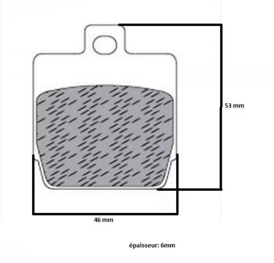 Plaquette de frein Newfren pour Scooter Yamaha 50 Aerox 2002 à 2018 FD.0251 Neuf
