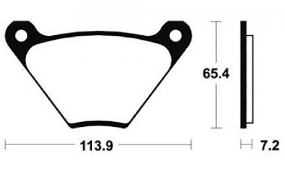 Plaquette de frein Bendix pour moto Harley Davidson 1200 FLH 1975 à 1979 MA13