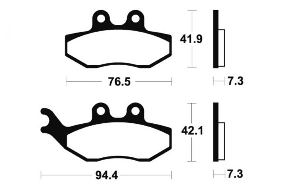 Plaquette de frein Bendix pour Moto HM 50 CRE 2006 MA274 Neuf