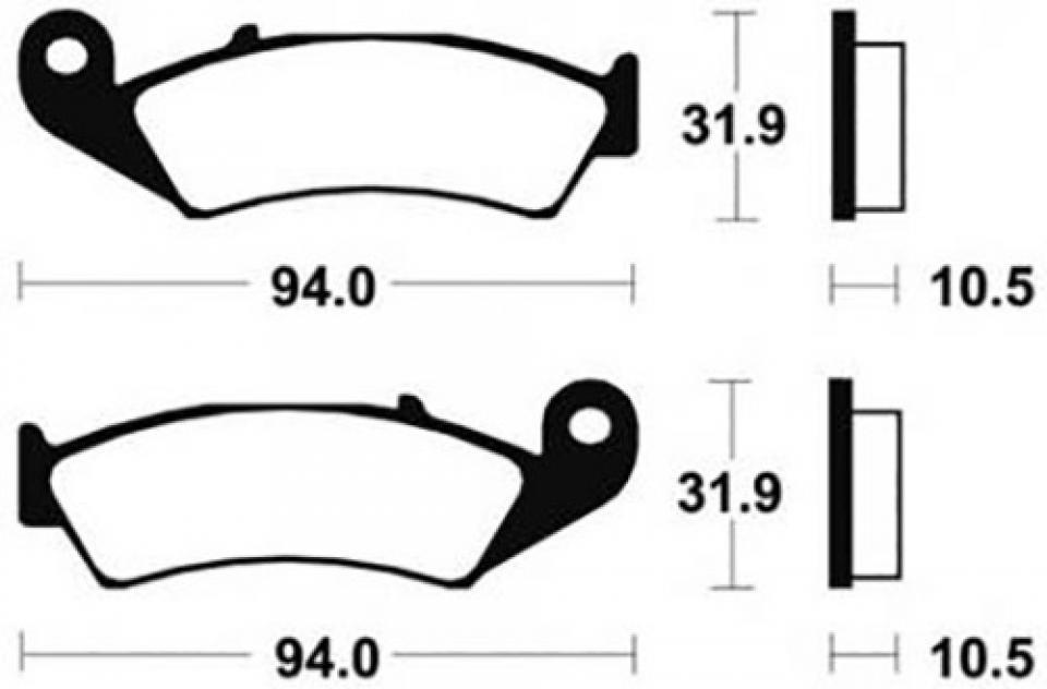 Plaquette de frein Bendix pour moto Honda 400 VFR 1987-1990 MA123 Neuf