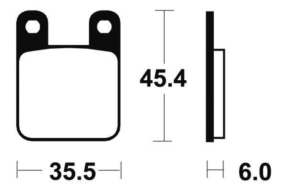 Plaquette de frein Tecnium pour moto Gas gas 250 Pp Pampera 1996-2002 AV / AR Neuf