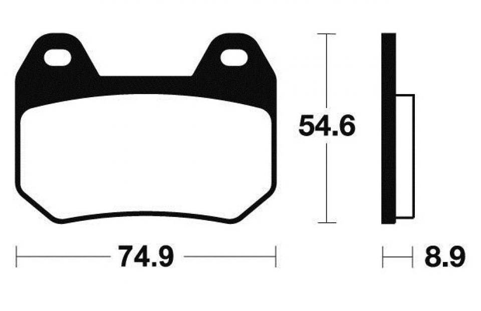 Plaquette de frein Tecnium pour moto BMW 1200 R CL 2002-2006 MA246 / arrière Neuf