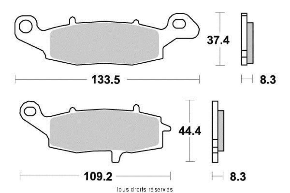 Plaquette de frein Vesrah pour moto Kawasaki 650 ER6 2006-2012 Neuf en destockage