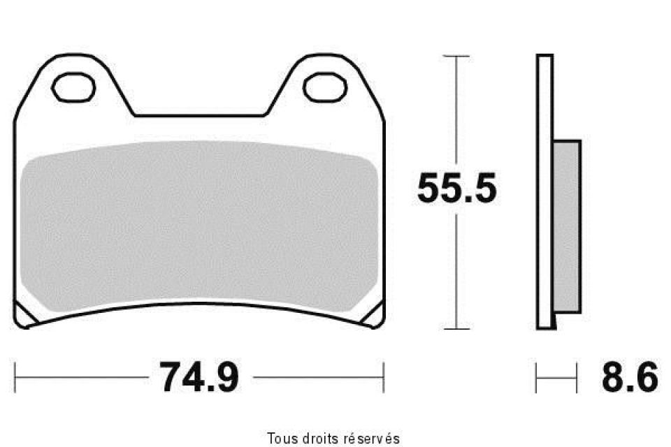 Plaquette de frein Vesrah pour Moto Moto Guzzi 750 Breva Ie 2003 à 2012 AV Neuf