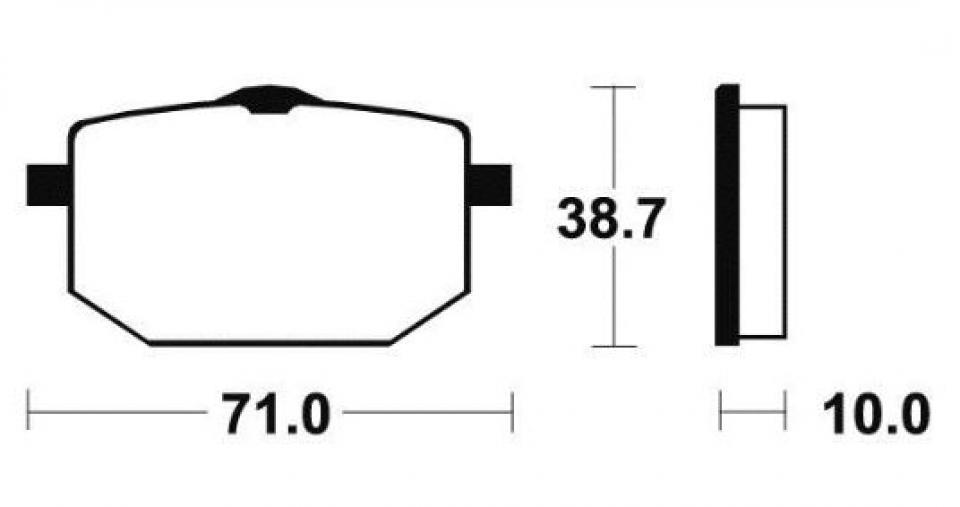 Plaquette de frein SBS pour Moto Yamaha 600 XTZ tenere 1986 à 1996 AV / 596HF Neuf