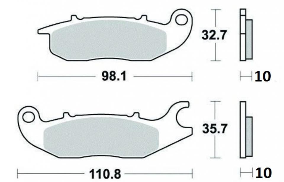 Plaquette de frein OEM pour Moto Rieju 50 RS2 Matrix 2007 à 2010 Neuf