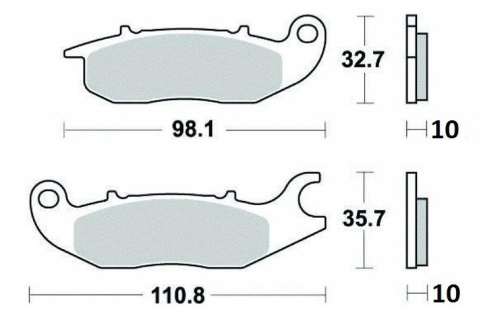 Plaquette de frein OEM pour Scooter Honda 125 Innova 2003 à 2012 Neuf