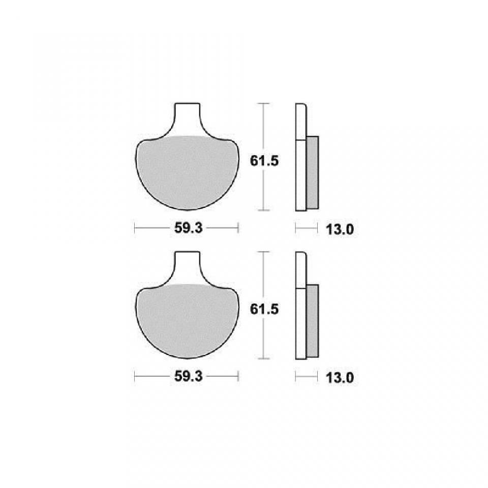 Plaquette de frein Vesrah pour Moto Harley Davidson 1340 Flhtc Electra Glide Class 1985 à 1999 AVG / AVD Neuf