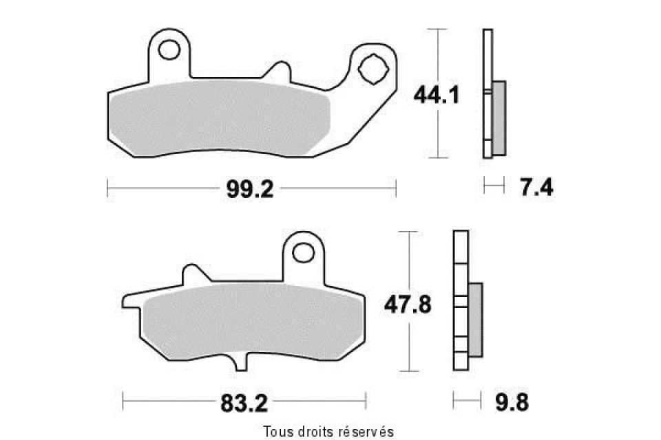 Plaquette de frein Vesrah pour Moto Suzuki 650 DR R 1992 à 1996 AR Neuf