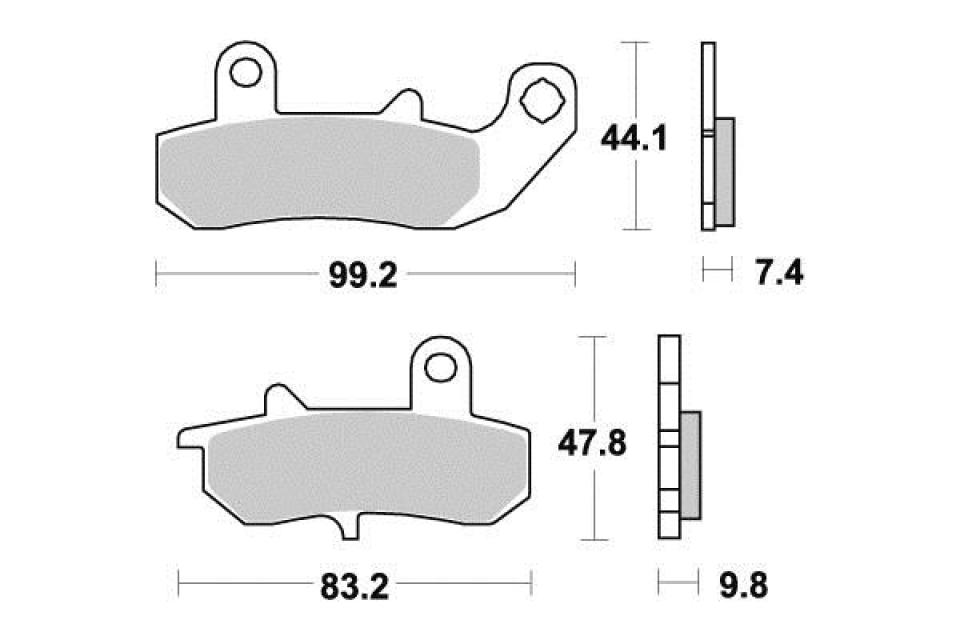 Plaquette de frein Vesrah pour Moto Suzuki 600 DR 1989 à 1991 Neuf
