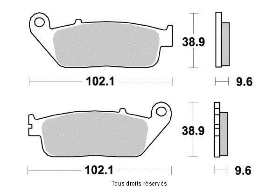 Plaquette de frein Vesrah pour Scooter Yamaha 250 Ypr X-Max 2014 à 2016 AV Neuf