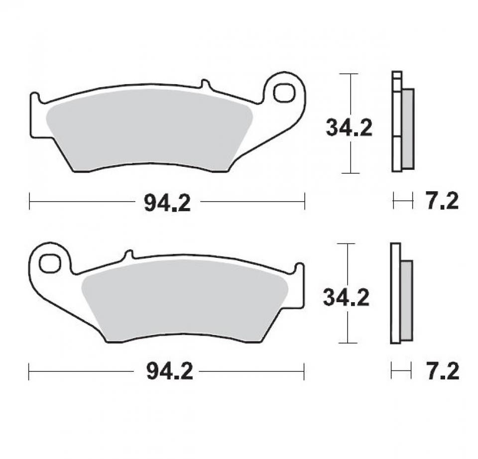 Plaquette de frein Générique pour Moto Gas gas 515 EC 2009 AV Neuf
