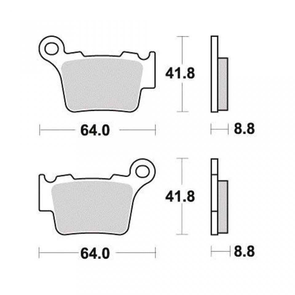 Plaquette de frein origine pour Moto KTM 125 EXC 2004 à 2016 AR / 47213090000 Neuf