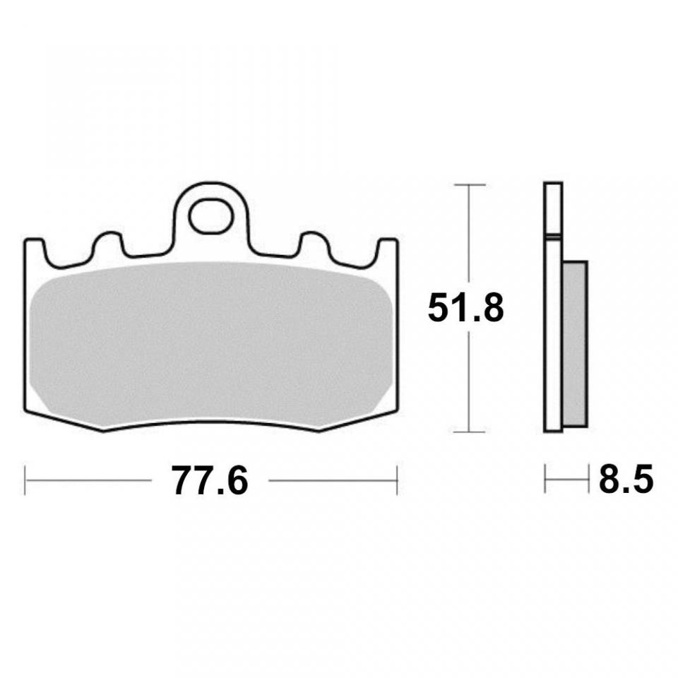Plaquette de frein pour BMW R S Non Abs