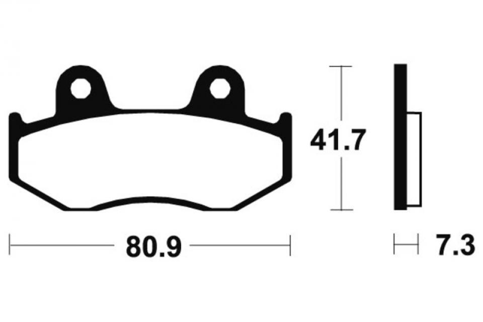 Plaquette de frein Brembo pour Moto Honda 80 MTX Après 1987 07HO1505 Neuf