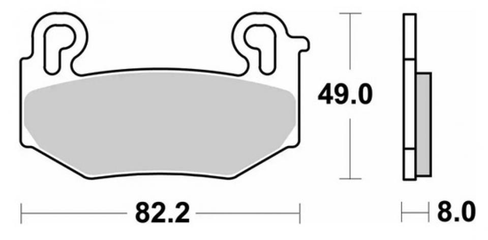 Plaquette de frein pour  