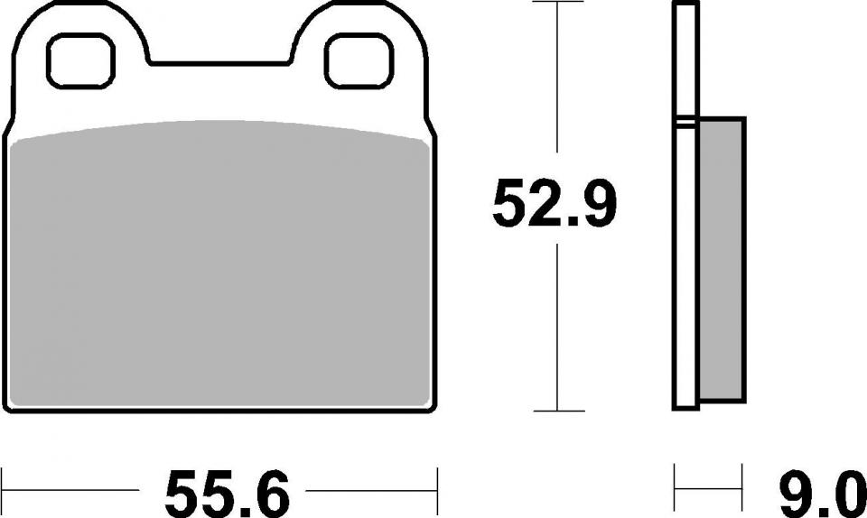 Plaquette de frein avant SBS pour moto BMW 450 R45 N 1978 à 1985 527HF Neuf