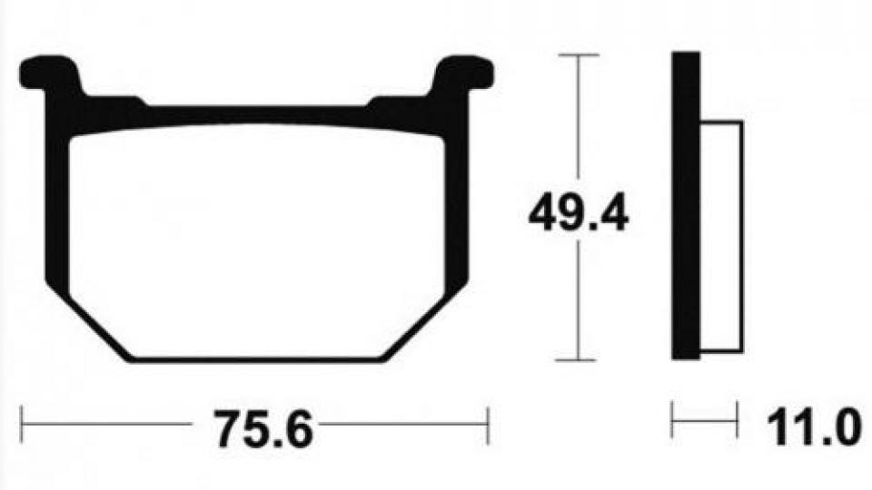 Plaquette de frein SBS pour Moto Suzuki 250 GN 1986 à 1997 533HF Neuf