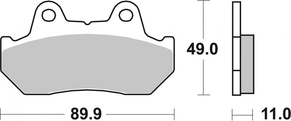 Plaquette de frein SBS pour Moto Honda 400 CB 1981 à 1982 542LS Neuf