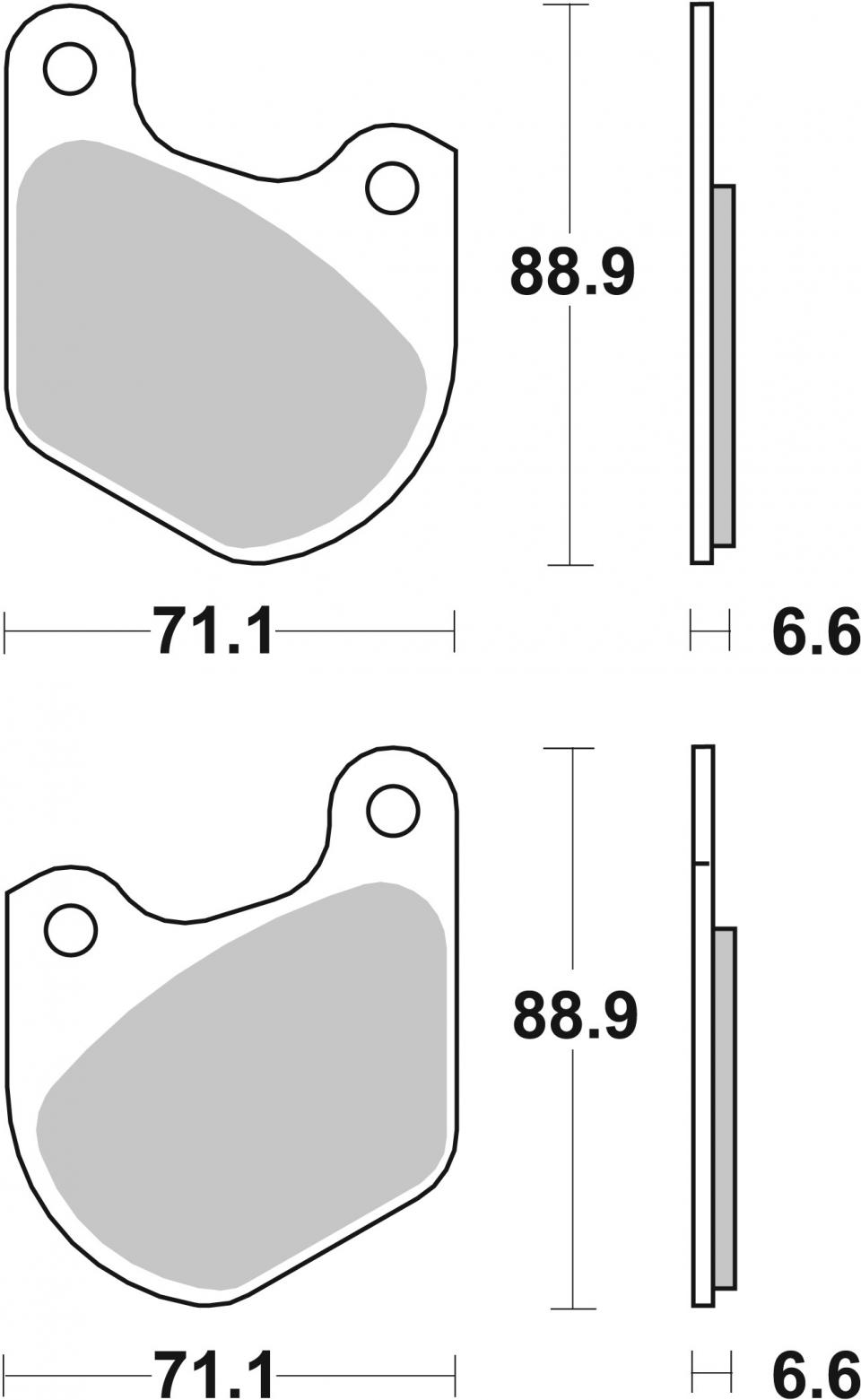Plaquette de frein pour  