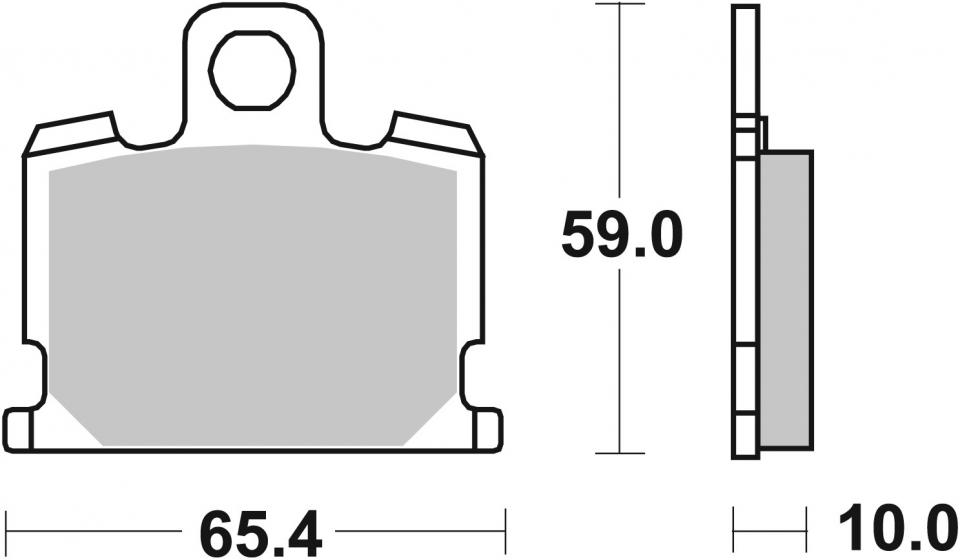 Plaquette de frein pour  