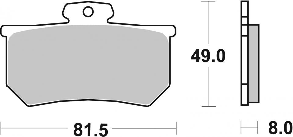 Plaquette de frein pour  