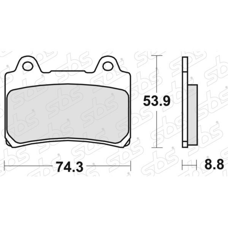 Plaquette de frein SBS pour Moto Yamaha 1200 FJ 1988 à 1990 613HS Neuf